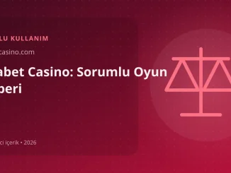 Sahabet Casino: Sorumlu Oyun Rehberi görseli