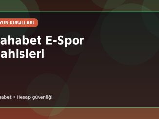 Sahabet E-Spor Bahisleri kapak görseli